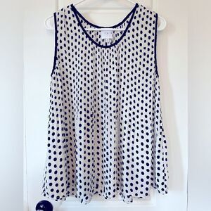 Polka Dot Black & White Top